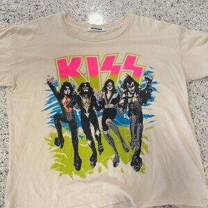 Daydreamer Oversized Cream Tee Neon Kiss Graphic tee